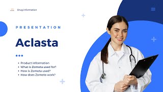 Aclasta  Product information uses dosage mechanism  zoledronic acid [upl. by Aleydis268]