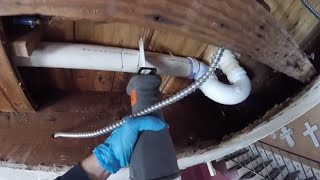 Water Leaking Through Ceiling Below bathroom  EASY FIX DIY PLUMBING FAIL [upl. by Ellehsad]