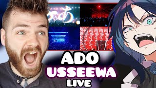 British Guy Reacts to ADO quotUsseewaquot LIVE  うっせぇわ 喜劇〜カムパネルラ〜蜃気楼〜マーズ  FIRST TIME REACTION [upl. by Rabelais]