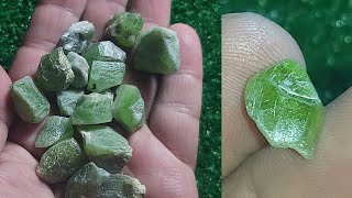 Sput Mines Beautiful Peridot Stone  A green stone that looks like a very beautiful emerald [upl. by Einnor]