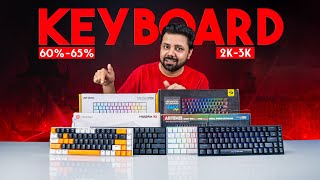 Best Compact Size 60 65 Mechanical Keyboard under 3000 of 2024  Best Gaming keyboards of 2024 [upl. by Juieta140]