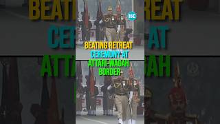 Watch Beating Retreat Ceremony At AttariWagah Border On RDay Eve [upl. by Ellen195]