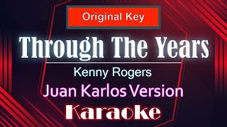 Juan Karlos  Through The Years Karaoke  Minu One  Instrumental [upl. by Leschen]