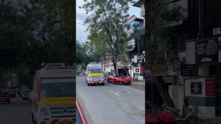 Corvette🔥Vs Ambulance😳corvette bussimulatorindonesia bussid busmod ambulance road car [upl. by Wren]