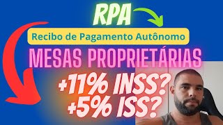 Como emitir RPA REcibo de Pagamento Autônomo Grátis para mesas proprietarias [upl. by Elletnahs]