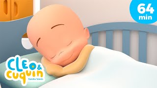 ¡Es hora de dormir 😴🛏️ y más canciones infantiles para bebés con Cleo y Cuquín [upl. by Dnanidref]