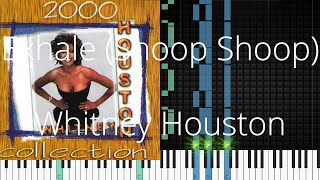 🎹 Exhale Shoop Shoop Whitney Houston Synthesia Piano Tutorial [upl. by Hsizan]