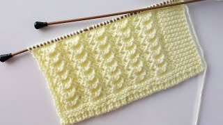 Kasım Çiçeği İki Şiş Kolay Örgü Model Anlatımı ✅️ Yelek Modelleri ✅️ Easy Knitting Patterns [upl. by Rim]