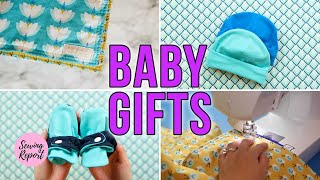 Easy Baby Gift Ideas 🍼 5 Free Sewing Patterns  Tutorials [upl. by Virgilio]