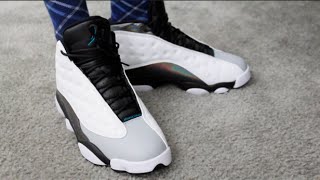 Retail Release Air Jordan 13 Retro quotHologramquot On Feet Sneaker Review [upl. by Jarlath296]