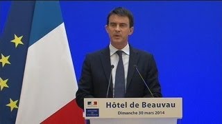 Municipales 2014 Manuel Valls parle dune quotdéfaite locale et nationalequot de la gauche  3003 [upl. by Canotas151]