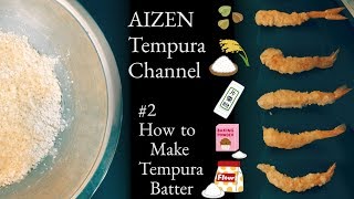 How to make Tempura batter and comparisons 5 different batters [upl. by Ydnat]