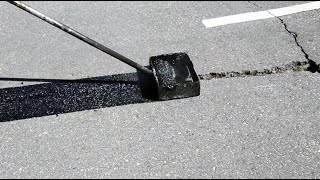 Repairing a wide crack with GAP Mastic [upl. by Htinek545]