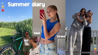 Summer diary ☀️ HampM Haul Strand Vlog  🪩 [upl. by Nnayhs]