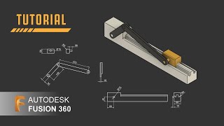 CRANK MECHANISM  Link mechanism in  Technical drawing  Engineering drawing [upl. by Aynnek160]