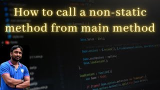 How to call a non static method from static method [upl. by Ecile]