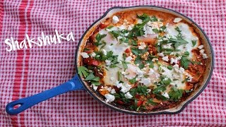 Shakshuka poached eggs in spicy tomato sauce [upl. by Waldemar808]