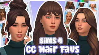 My Favourite CC Hair with links 🤍 Sims 4 CC Haul [upl. by Mushro]