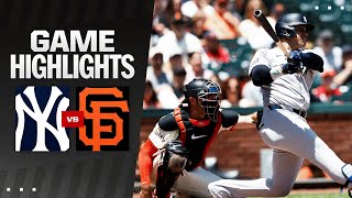 Yankees vs Giants Game Highlights 6224  MLB Highlights [upl. by Millicent]