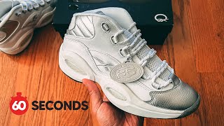 Reebok Question quot25th Anniversaryquot Quick Sneaker Review  60 Seconds [upl. by Grani]