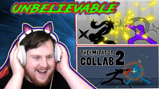 INSANE STICKMEN FIGHT  The Imitator Collab 1 amp 2 Reaction hosted by Shuriken [upl. by Koal]