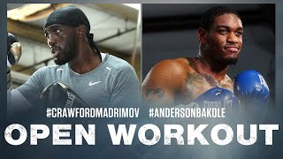 Terence Crawford vs Israil Madrimov  Jared Anderson vs Martin Bakole  OPEN WORKOUT [upl. by Zohara861]