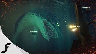 Fighting the Megalodon in Sea of Thieves [upl. by Chev]