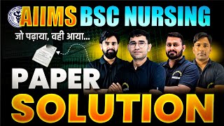 AIIMS BSC NURSING 2024 PAPER SOLUTION  AIIMS BSC NURSING 2024 ANSWER KEY  AIIMS BSC NURSING 2024 [upl. by Plunkett305]