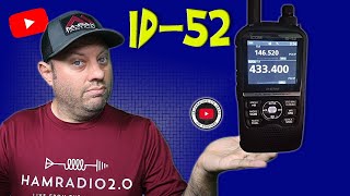 Icom ID52 First Look  New Icom Handheld Ham Radio  DSTAR [upl. by Ransome]