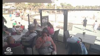 Webcam Lanzarote  Live Stream from the Beachbar in Costa Teguise [upl. by Esli]