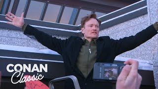 Conan Arrives In Finland  Late Night with Conan O’Brien [upl. by Ellerud]