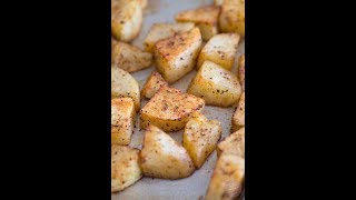 Low Fat Vegan No Oil Roasted Potatoes with SPIKE Spice [upl. by Trout560]