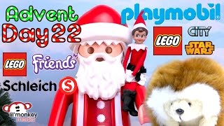 DAY 22  2016 Advent Calendar Collection 4 Playmobil 2 Schleich Lego Friends City amp Star Wars [upl. by Anais]