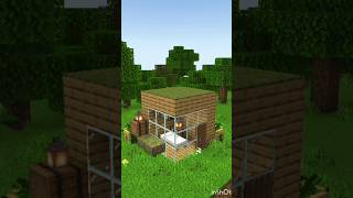 Minecraft starter House 🏠 shorts [upl. by Einaeg887]