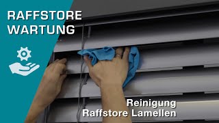 Reinigung Raffstore Lamellen von Schlotterer [upl. by Anuhsal204]