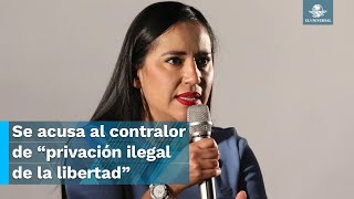 Sandra Cuevas denuncia a contralor que halló propaganda contra Sheinbaum [upl. by Gmur]