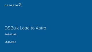 Using Datastax Bulk Loader with Astra DB [upl. by Aurelio]