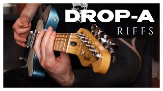 Fender Telecaster Drop A metal riffs [upl. by Evan288]