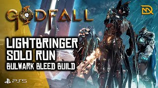 Godfall  Lightbringer Solo Run  Bulwark  Sword of Courage  Bleed Build  PS5 [upl. by Llieno]