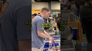 A viewer bought him cards  Pokemon card vendor POV pokemon pokemoncard tcg wholesome [upl. by Groveman]