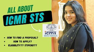 How to Apply For ICMR STS Program  Short Term StudentshipHow to do Research in Medicine in India [upl. by Hitoshi]