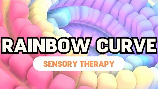 Rainbow Curve and Relaxing Music  Autism Sensory Therapy [upl. by Ripp]