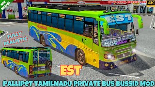 Released EST Pallipet Tamilnadu Private Bus Mod Download Bus Simulator Indonesia [upl. by Oelc]