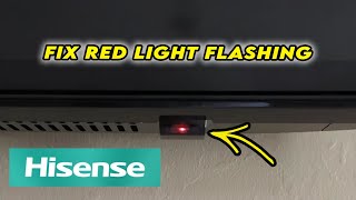 How to Fix Hisense TV With Red Light Blinking [upl. by Ennaimaj]