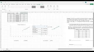 Linearization of Data and Graphing with Microsoft Excel [upl. by Ailisec]