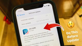 iOS 18 RC Update  Do This Before iOS 18 RC Update [upl. by Sutphin]