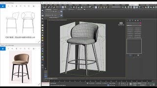 3D MODELING CONNUBIA TUKA BAR STOOL [upl. by Orips815]