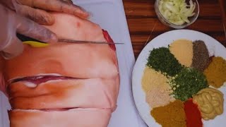 Baked Pork Leg  party idea  Cuisse de porc braise [upl. by Sosthena80]