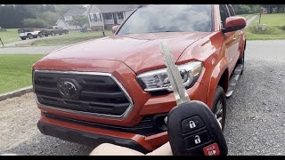 How to cut amp Program 2018 Toyota Tacoma Key w Remote FOB using Autel IM508  KeytoolMax  condor [upl. by Anelat]