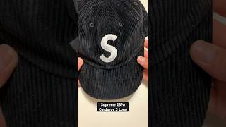 Supreme Corduroy S Logo 6Panel Black  23FW [upl. by Annauqal]